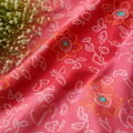 Gulal Bandhani Red Fabric
