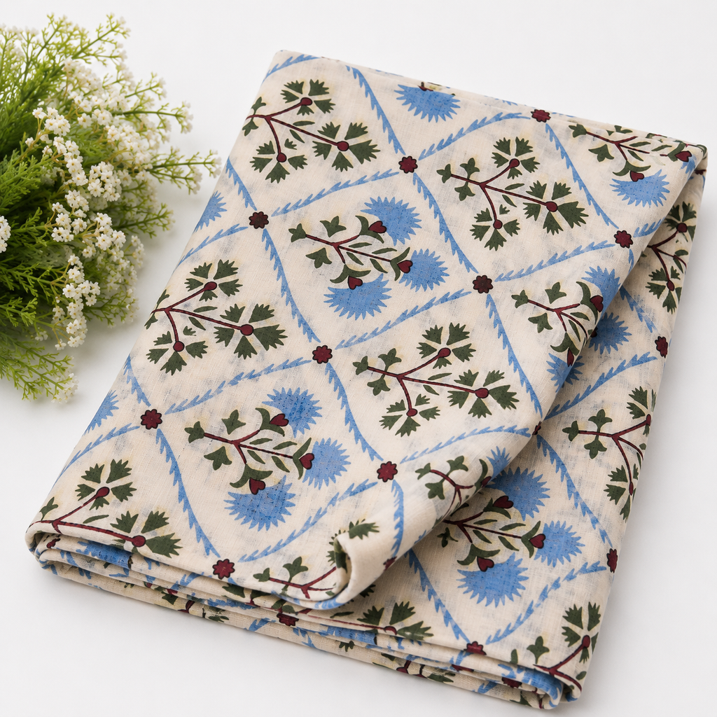 Neel Gul Bel Fabric
