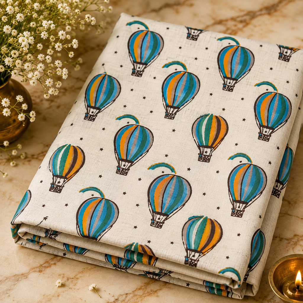 Udaan Rang Balloon Print Fabric