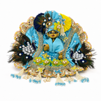 Laddu Gopal Ji Cotton Poshak | Handmade Dress with Pagadi