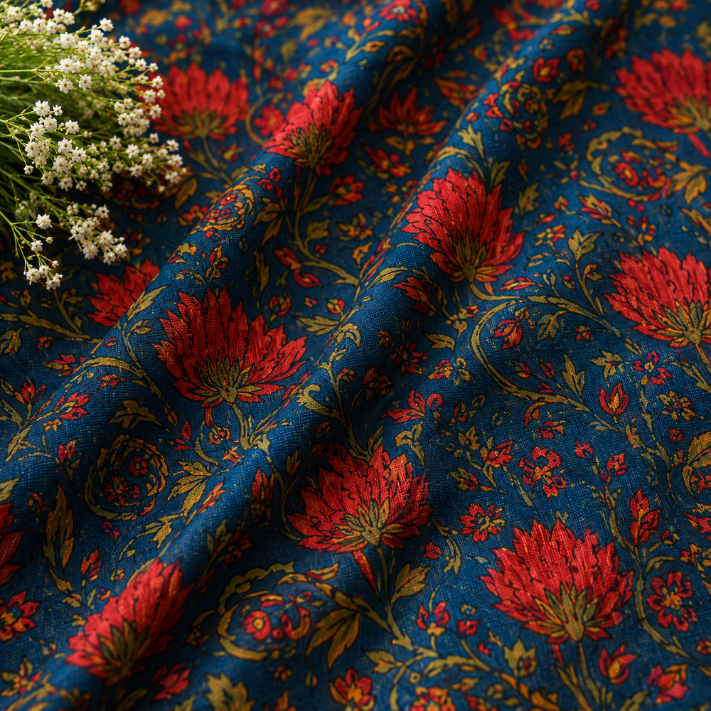 Indigo Bloom Floral