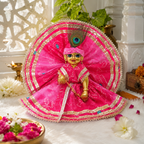 Pink Bandhani Cotton Laddu Gopal Ji Poshak
