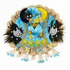 Laddu Gopal Ji Cotton Poshak | Handmade Dress with Pagadi