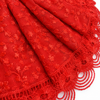 Red Lace Designer Laddu Gopal Ji Poshak